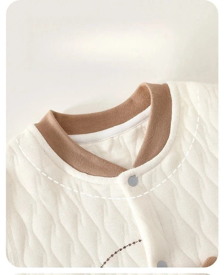 Three-Layer Warm Cotton Jumpsuit (3-24M) - Image 3