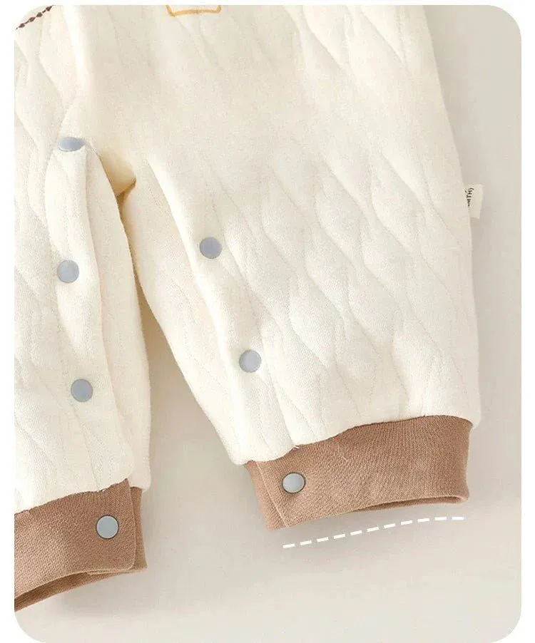 Three-Layer Warm Cotton Jumpsuit (3-24M) - Image 5