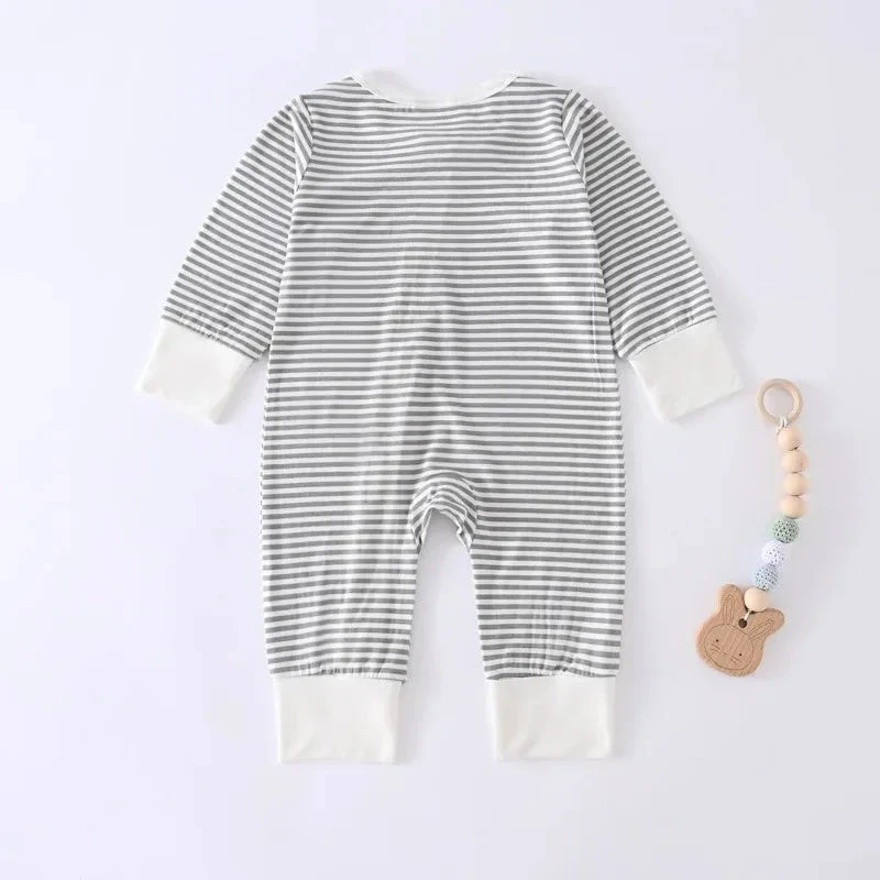 Bamboo Fiber Long Sleeve Baby Romper – Soft One-Piece (3-12M) - Image 4