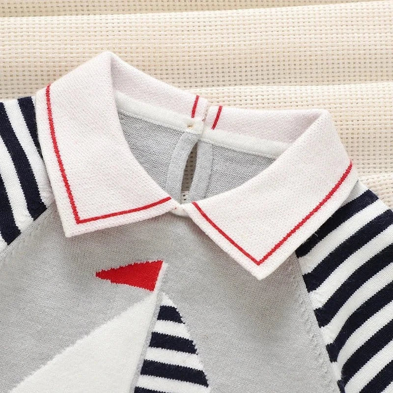Summer Knit Short-Sleeve Jumpsuit (0-24M) - Image 5