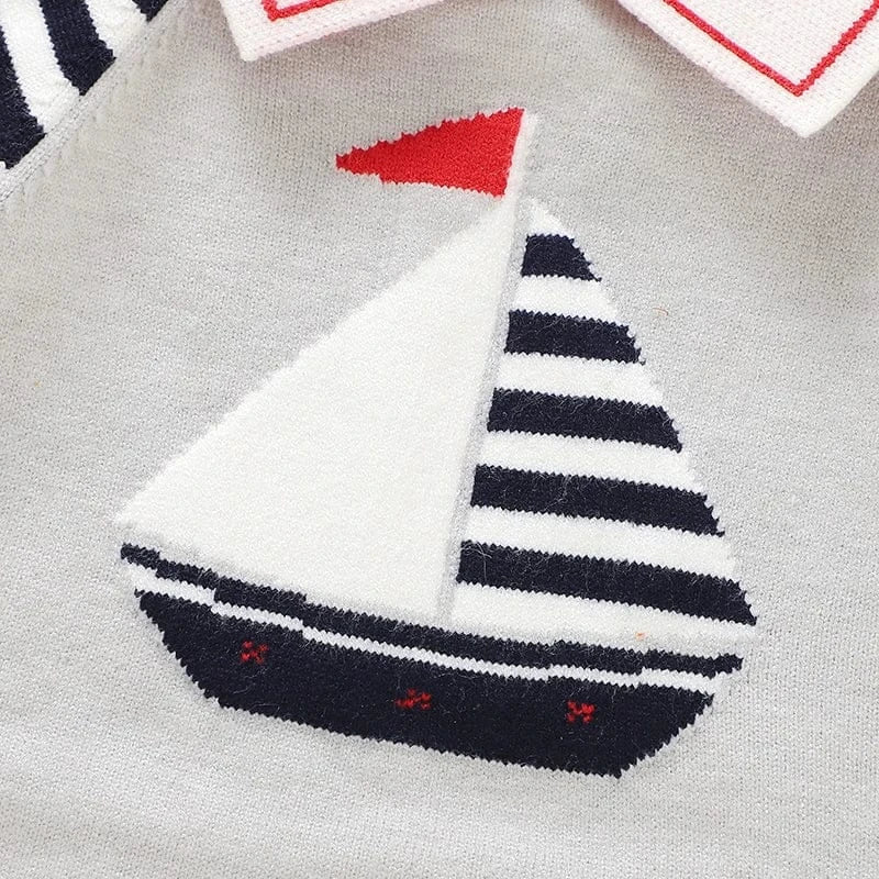 Summer Knit Short-Sleeve Jumpsuit (0-24M) - Image 6