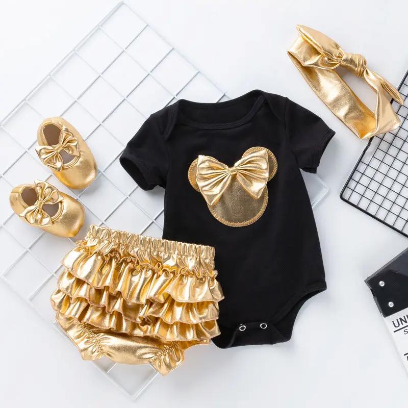 Summer Romper & Shorts Set (4-Piece, 0-12M) - Image 6