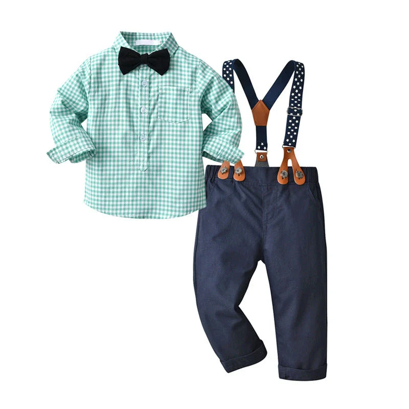 Classic Plaid Outfit (2-Piece, 6M-3Y)