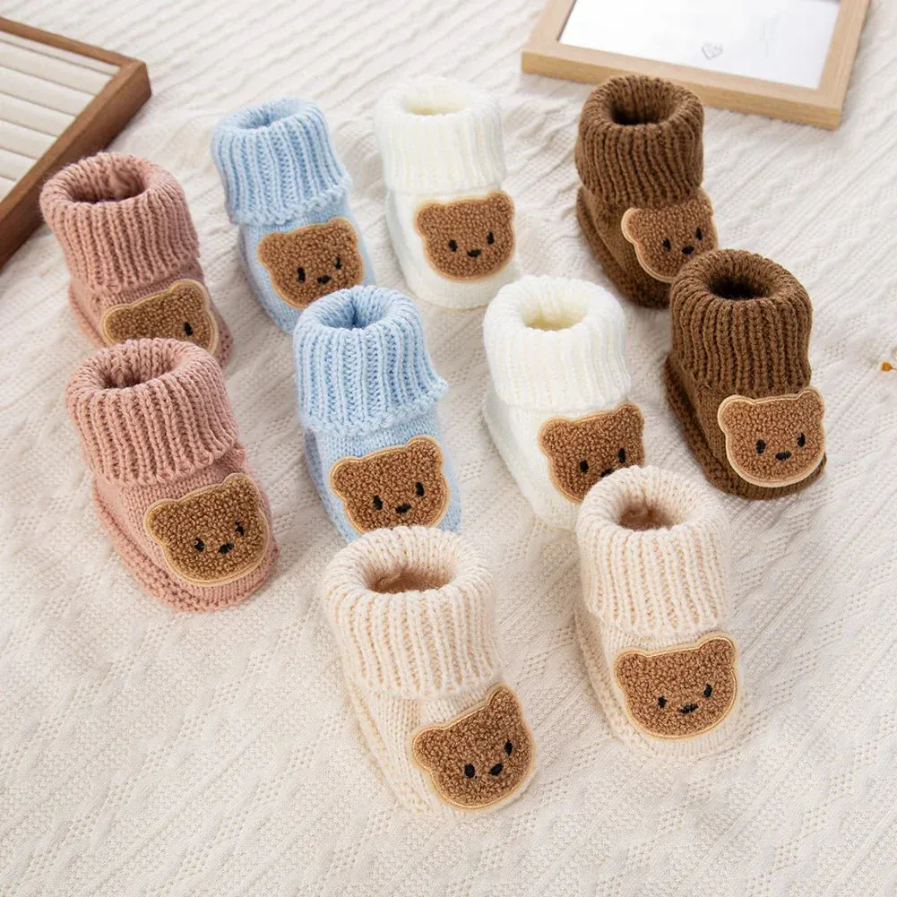 Tiny Bear Knit Socks (0-12M) - Image 4