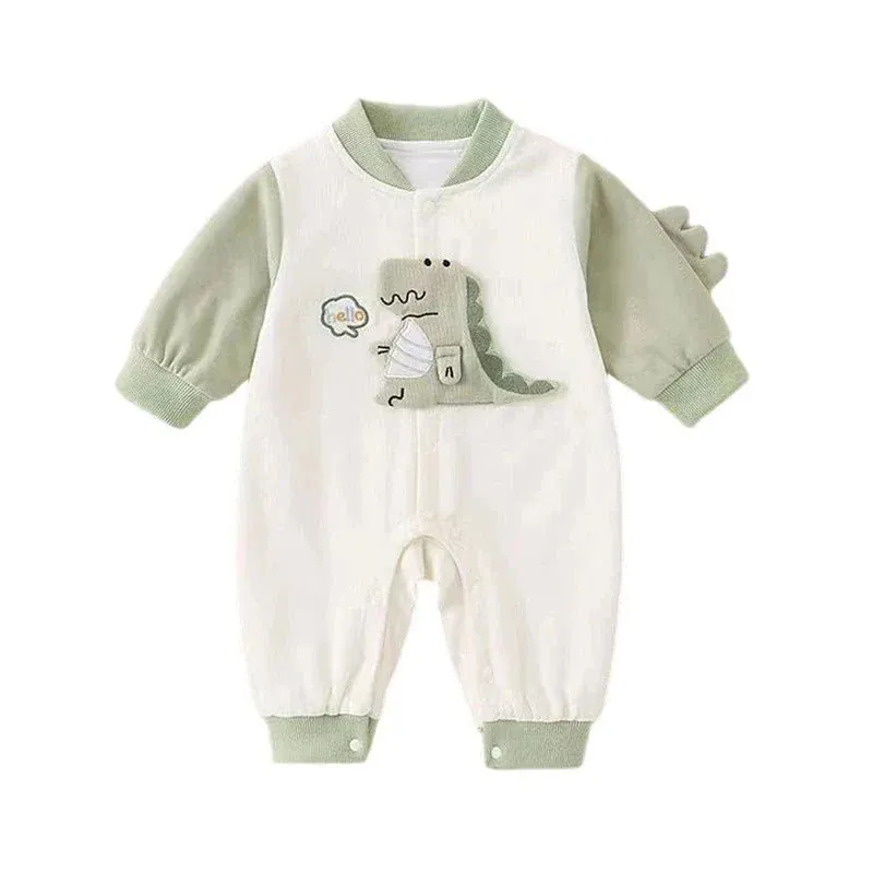 Dino Baseball Romper (3-18M)