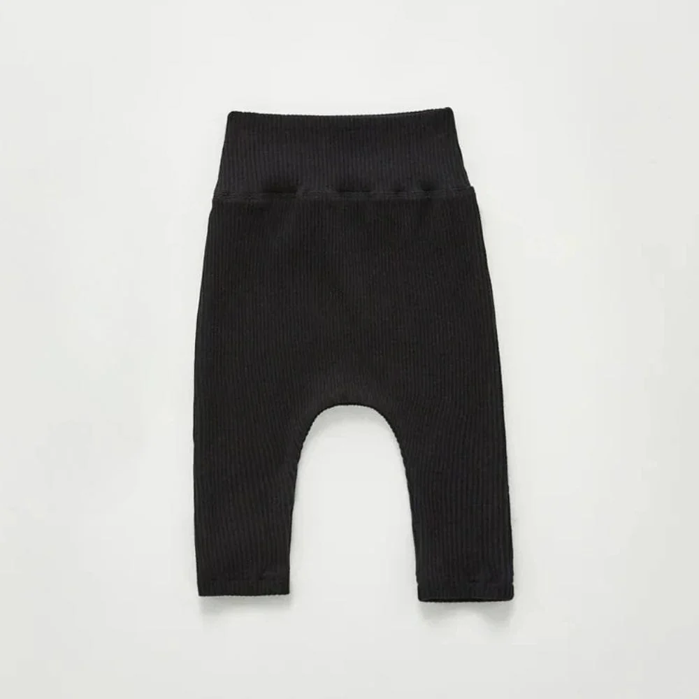High-Waist Cotton Baby Leggings – Soft Solid Color Essentials (3-24M) - Image 10