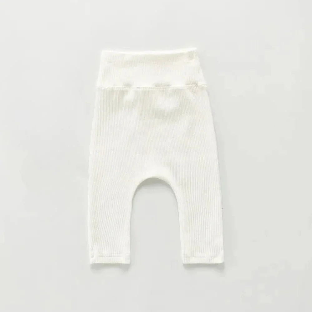 High-Waist Cotton Baby Leggings – Soft Solid Color Essentials (3-24M) - Image 9