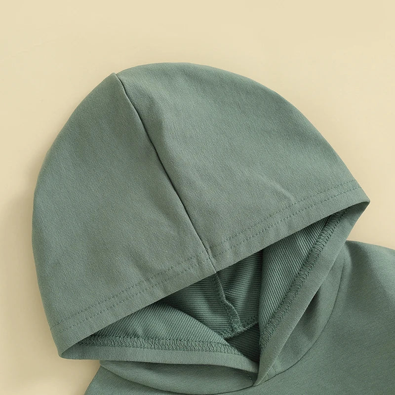 Hooded Baby Romper with Front Pocket – Long Sleeve One-Piece (0-24M) - Image 4