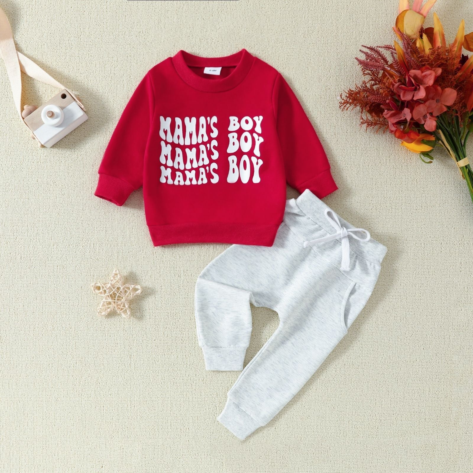 Infant & Toddler Pullover Hoodie Set – Top & Pants (12–36M) - Image 2