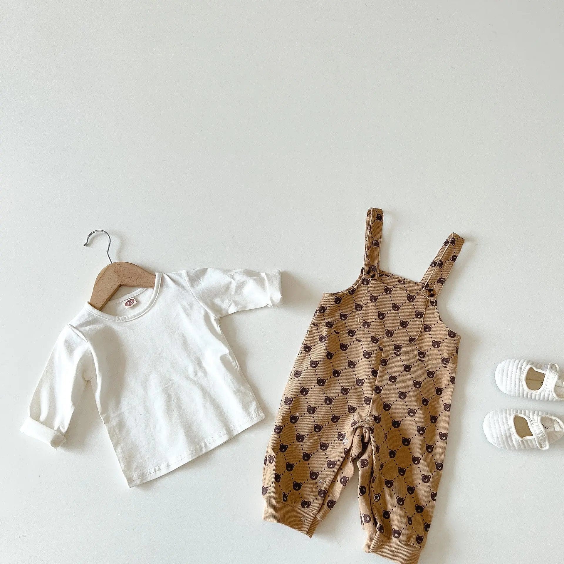 Comfy Bear Strap Overalls (0-24M) - Image 4