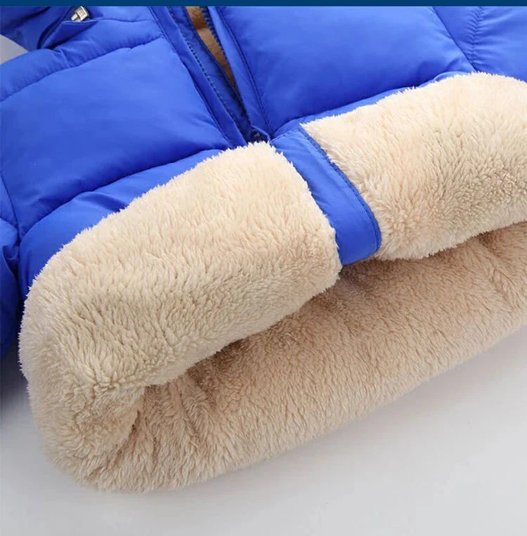 Kids Winter Puffer Jacket with Fur Hood – Warm Hooded Coat (12-36M) - Image 10
