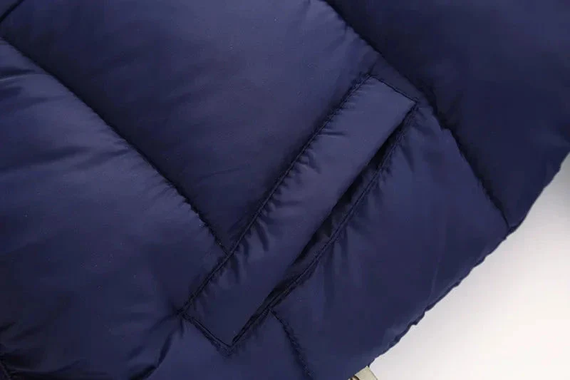 Kids Winter Puffer Jacket with Fur Hood – Warm Hooded Coat (12-36M) - Image 5