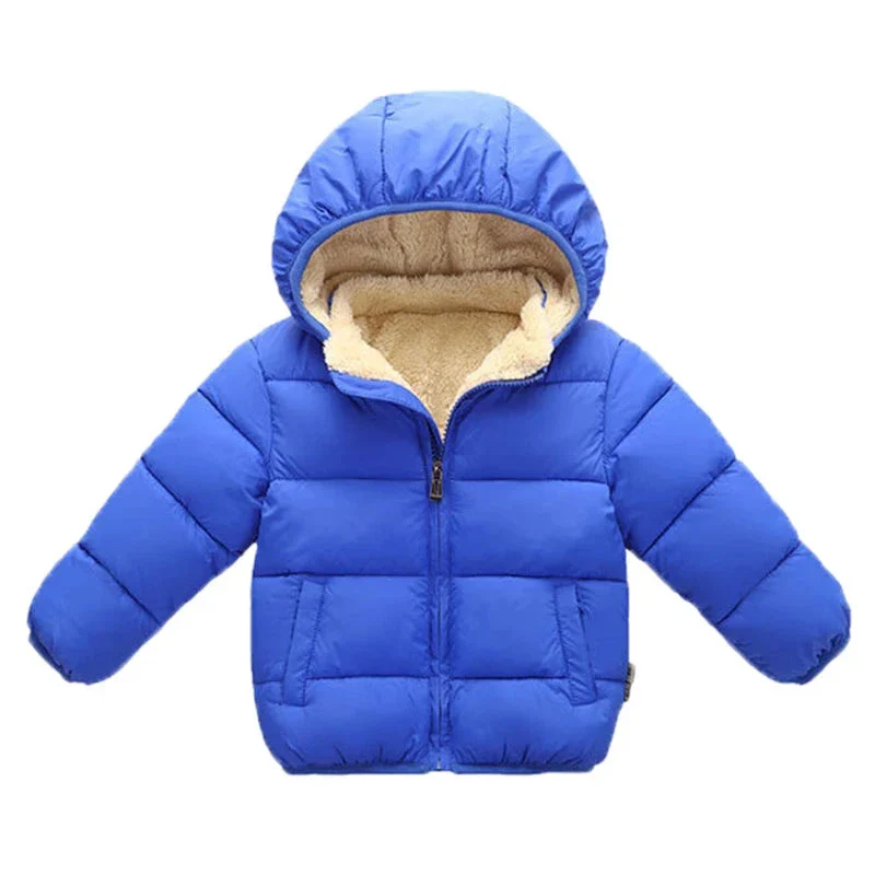 Kids Winter Puffer Jacket with Fur Hood – Warm Hooded Coat (12-36M) - Image 8