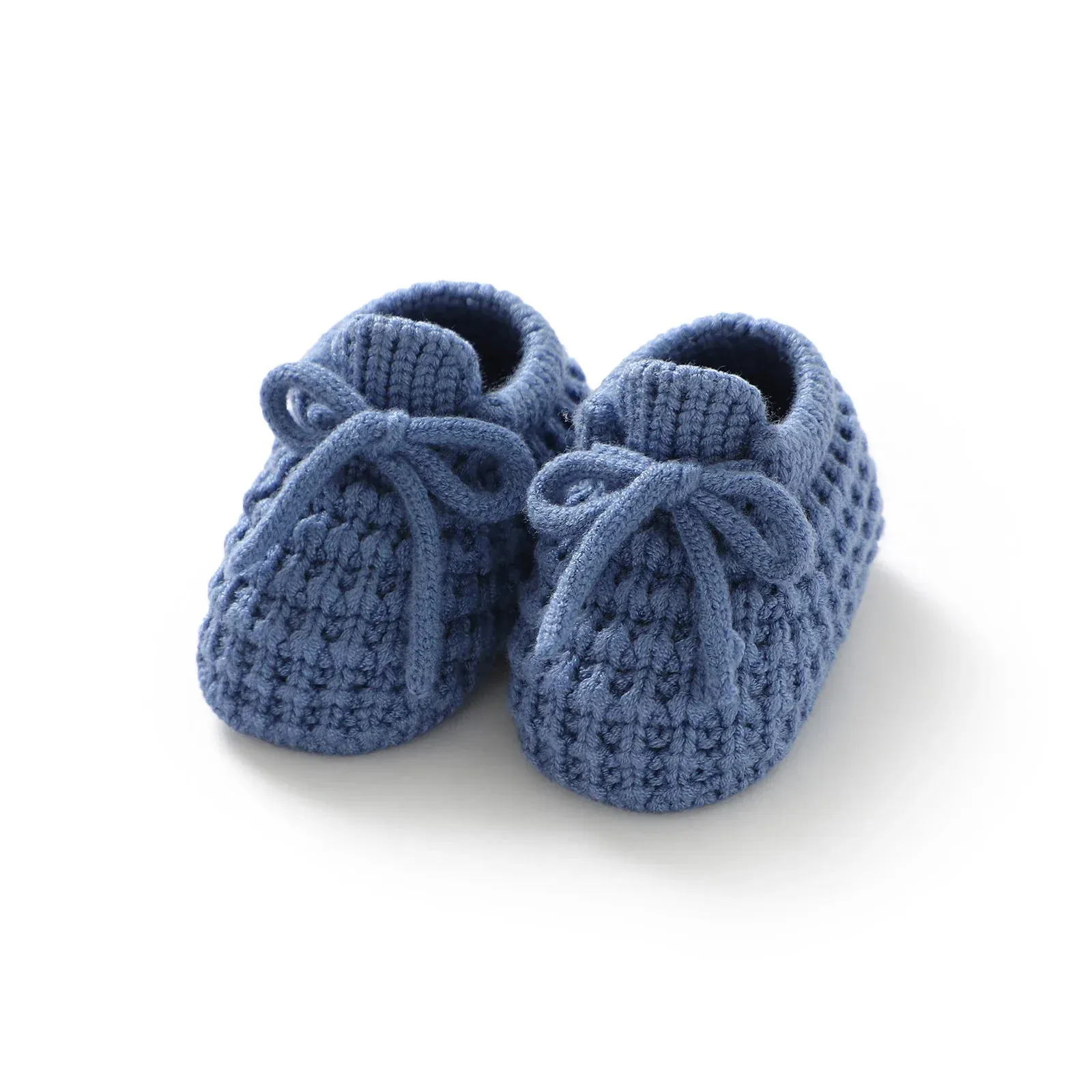 Classic Knit Booties with Tie (0-12M) - Image 6
