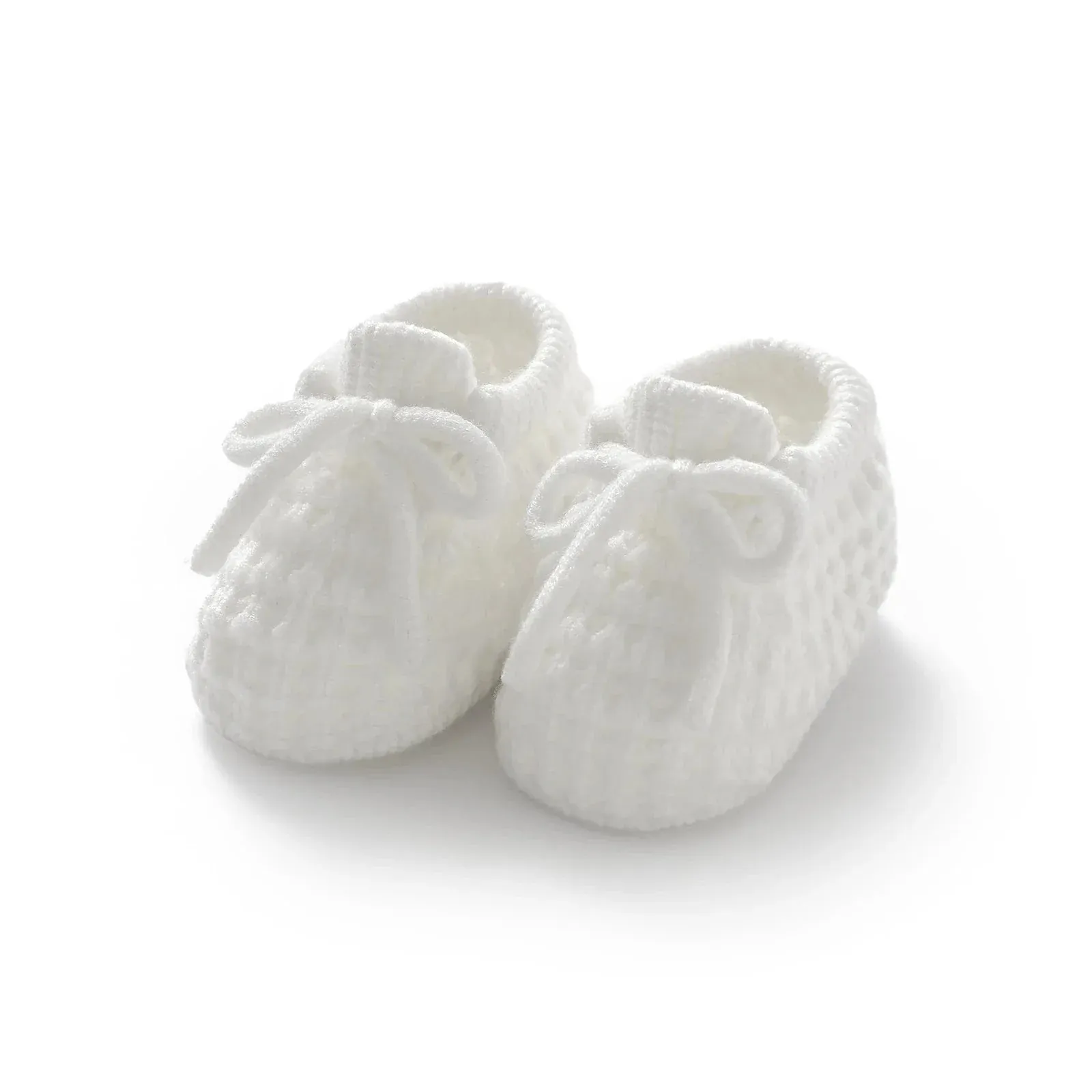 Classic Knit Booties with Tie (0-12M) - Image 7