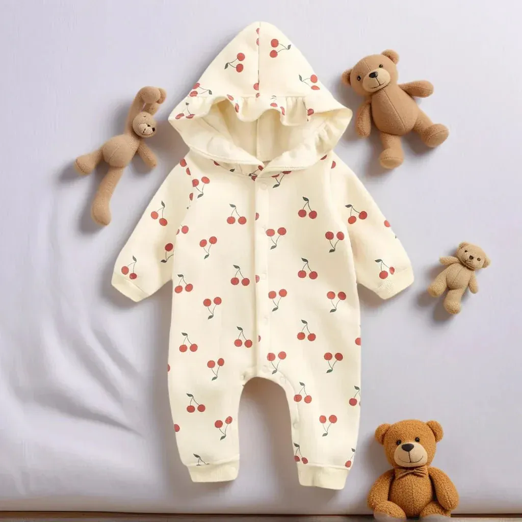 Cozy Hooded Winter Romper (0-36M) - Image 8