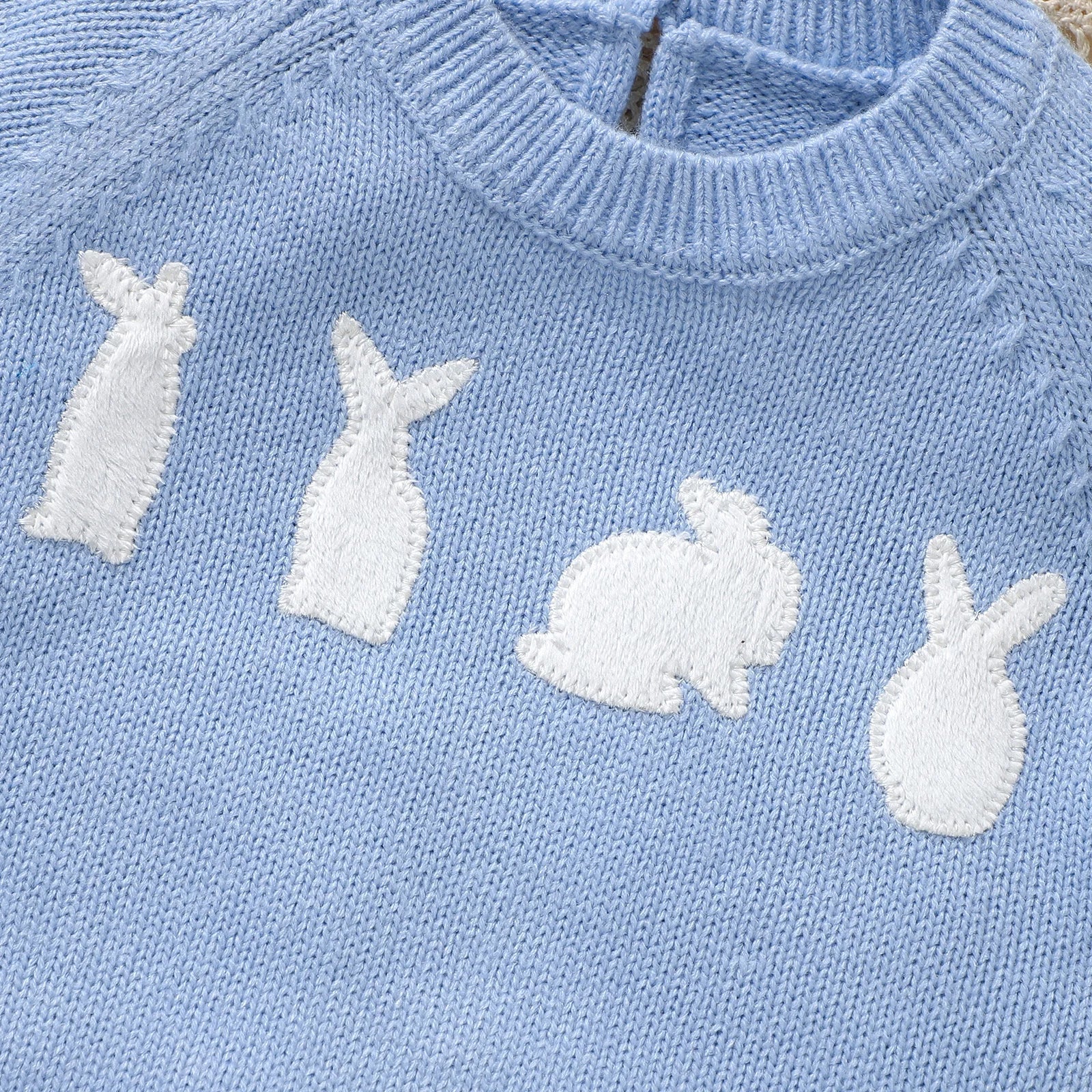 Knitted Baby Bunny Sweater – Warm Long Sleeve Pullover (6-36M) - Image 4