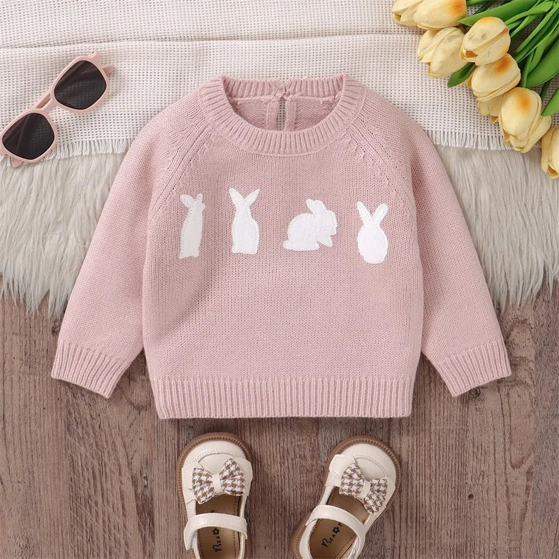 Knitted Baby Bunny Sweater – Warm Long Sleeve Pullover (6-36M) - Image 7