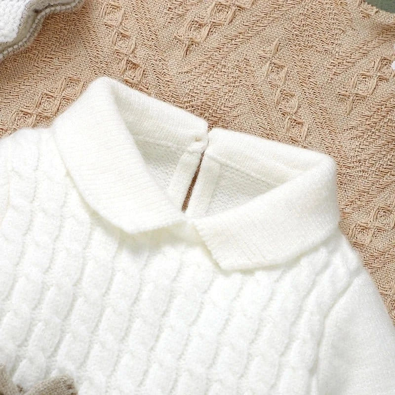 Footed Knit Jumpsuit & Hat Set (0-12M) - Image 5