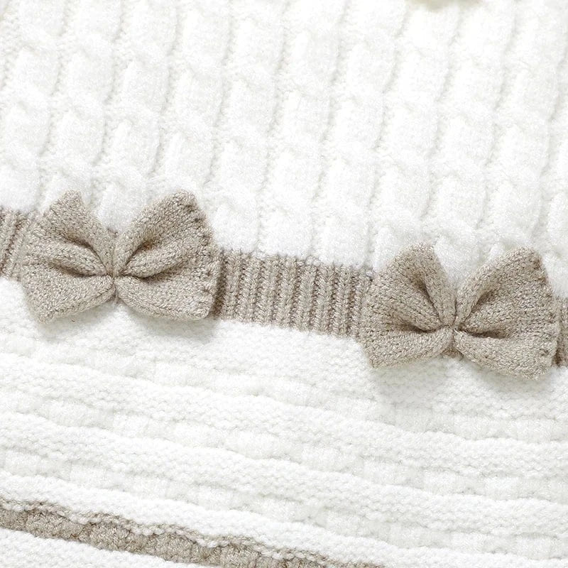 Footed Knit Jumpsuit & Hat Set (0-12M) - Image 6