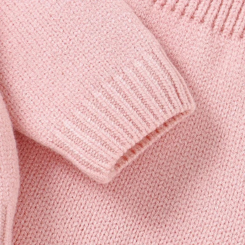 Knitted Baby Sweater & Footed Pants Set (2-Piece Outfit 0–12M) - Image 6