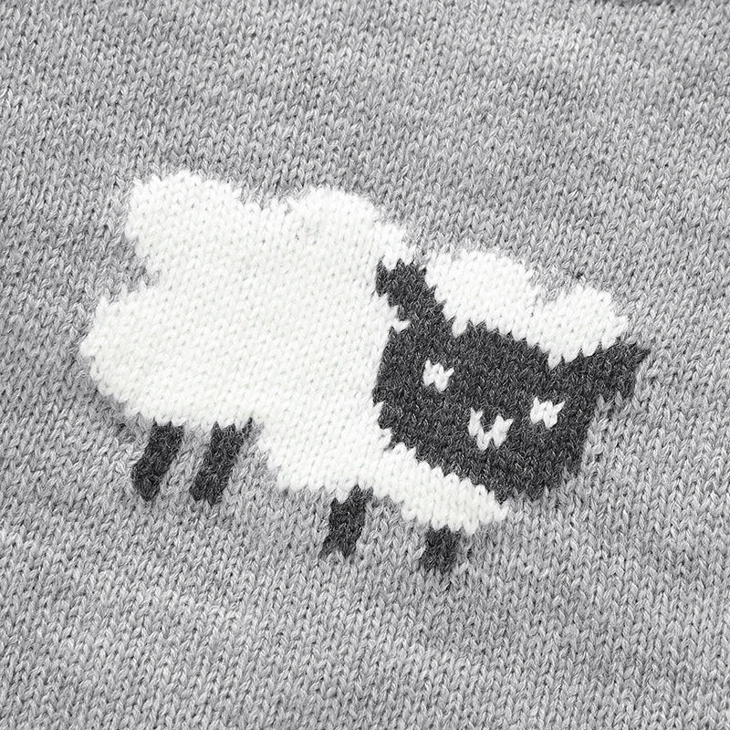 Knitted Baby Sweater & Pants Set with Sheep Design – Cozy 2-Piece Outfit (9-36M) - Image 5