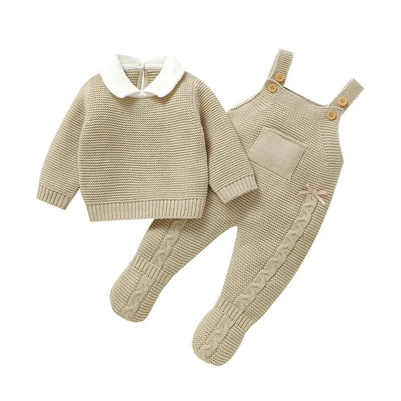 Heirloom Knit Sweater & Romper Set (0-9M)