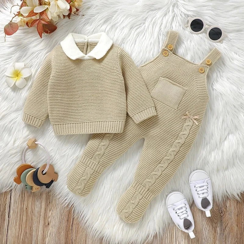 Heirloom Knit Sweater & Romper Set (0-9M) - Image 3