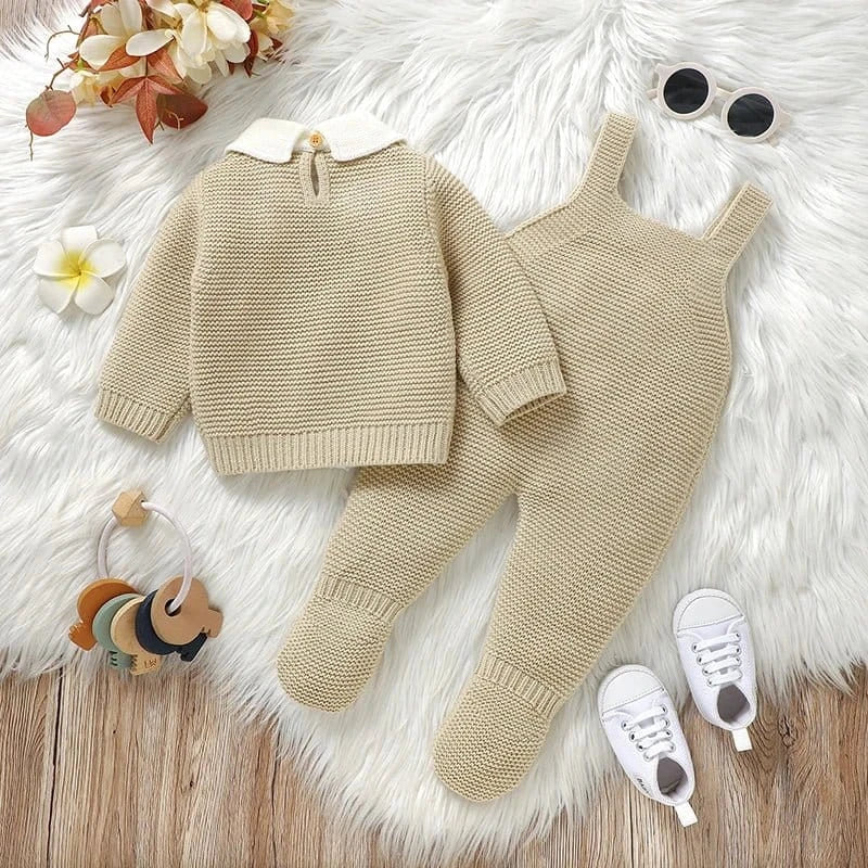 Heirloom Knit Sweater & Romper Set (0-9M) - Image 4