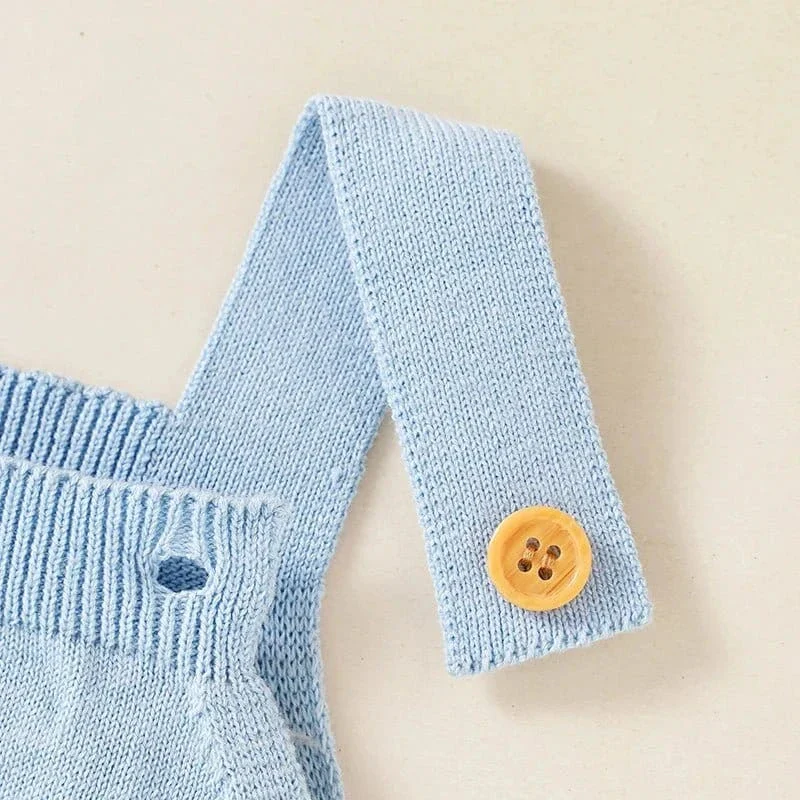 Knitted Bunny Baby Romper – Soft Cotton Spring & Autumn Outfit (0–24M) - Image 3