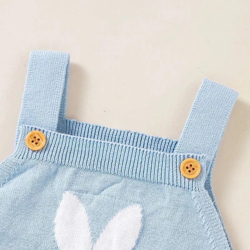 Knitted Bunny Baby Romper – Soft Cotton Spring & Autumn Outfit (0–24M) - Image 4