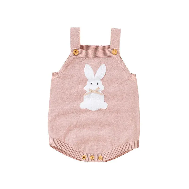 Knitted Bunny Baby Romper – Soft Cotton Spring & Autumn Outfit (0–24M) - Image 8