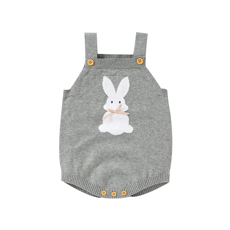 Knitted Bunny Baby Romper – Soft Cotton Spring & Autumn Outfit (0–24M) - Image 9