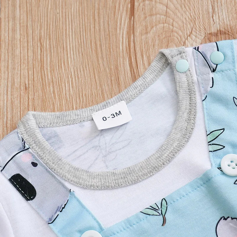 Koala Print Baby Short Sleeve Romper Outfit (0–18M) - Image 4