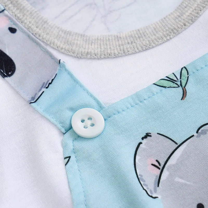 Koala Print Baby Short Sleeve Romper Outfit (0–18M) - Image 5