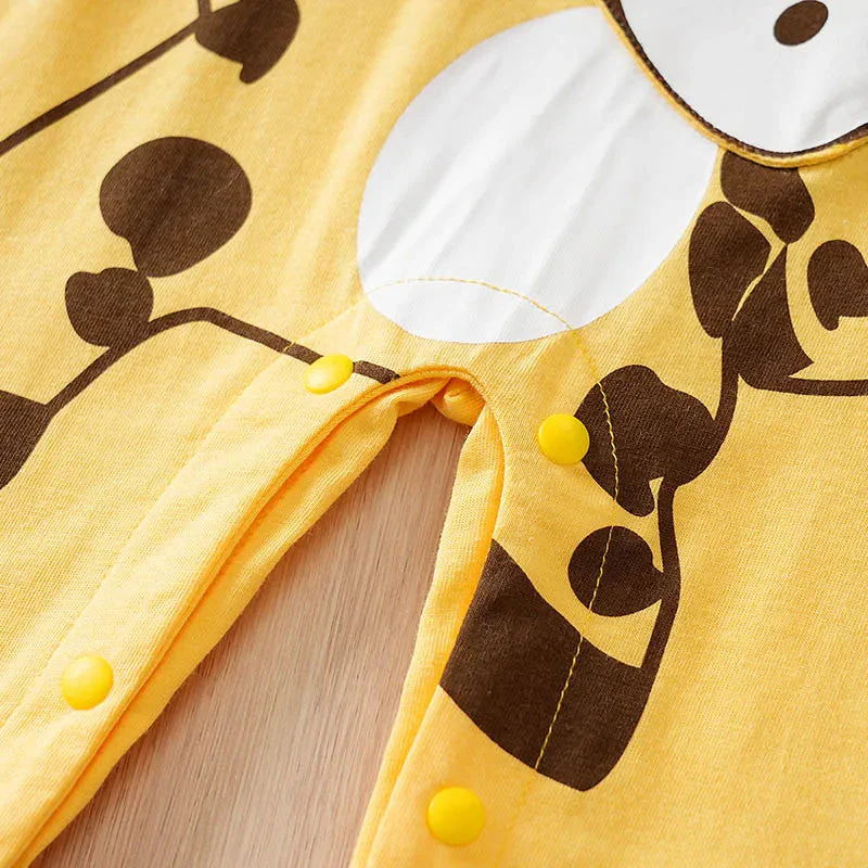 Long Sleeve Cotton Baby Cow Romper Outfit (0–18M) - Image 6