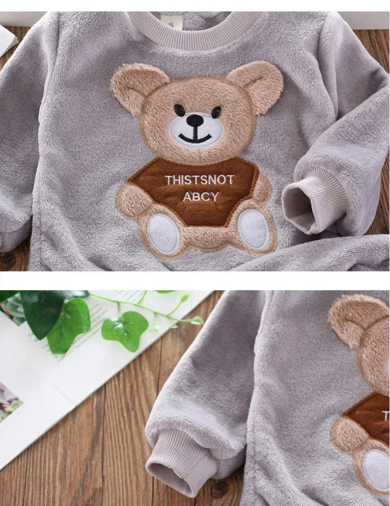 Cozy Bear Fleece Pajama Set (2-Piece, 12-36M) - Image 3