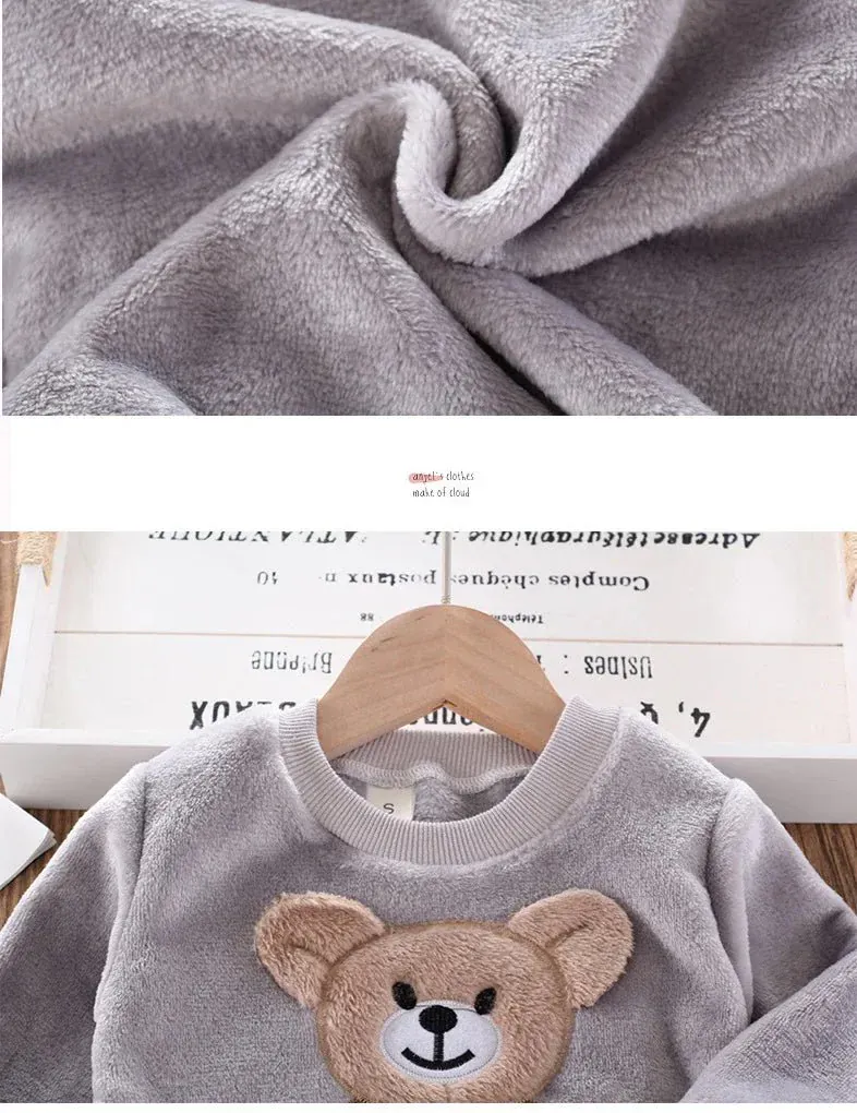 Cozy Bear Fleece Pajama Set (2-Piece, 12-36M) - Image 4