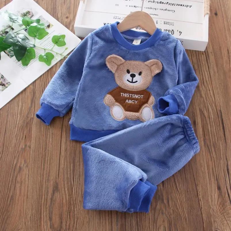 Cozy Bear Fleece Pajama Set (2-Piece, 12-36M) - Image 6