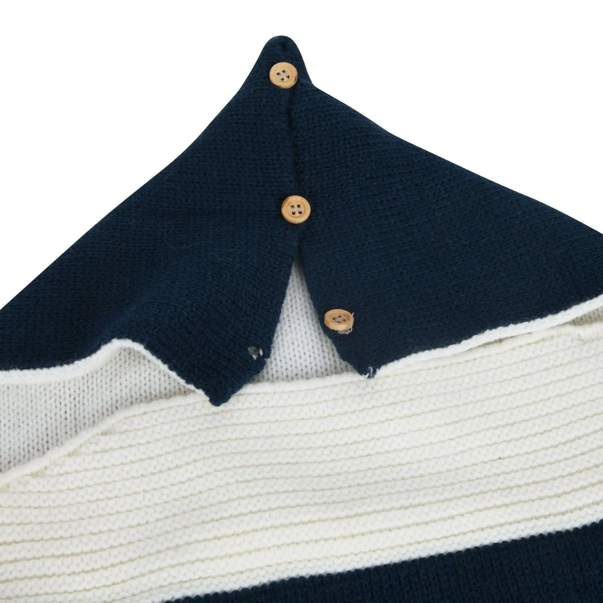 Rabbit Button Wool Blend Cocoon (0-12M) - Image 4