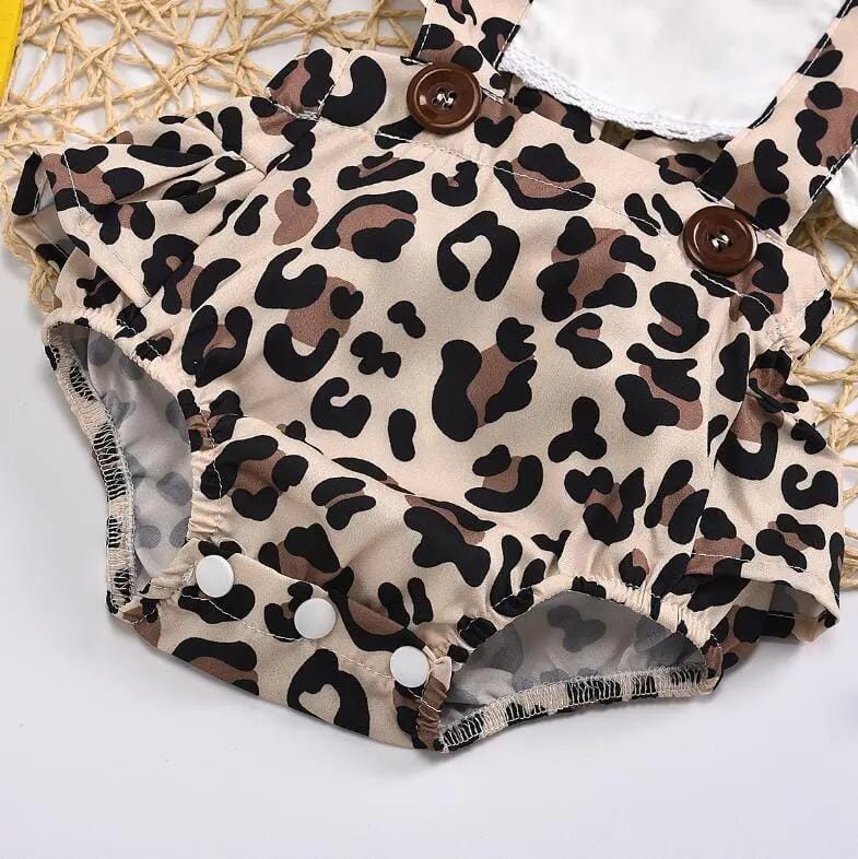 Leopard Print Romper & Headband (0-24M) - Image 3