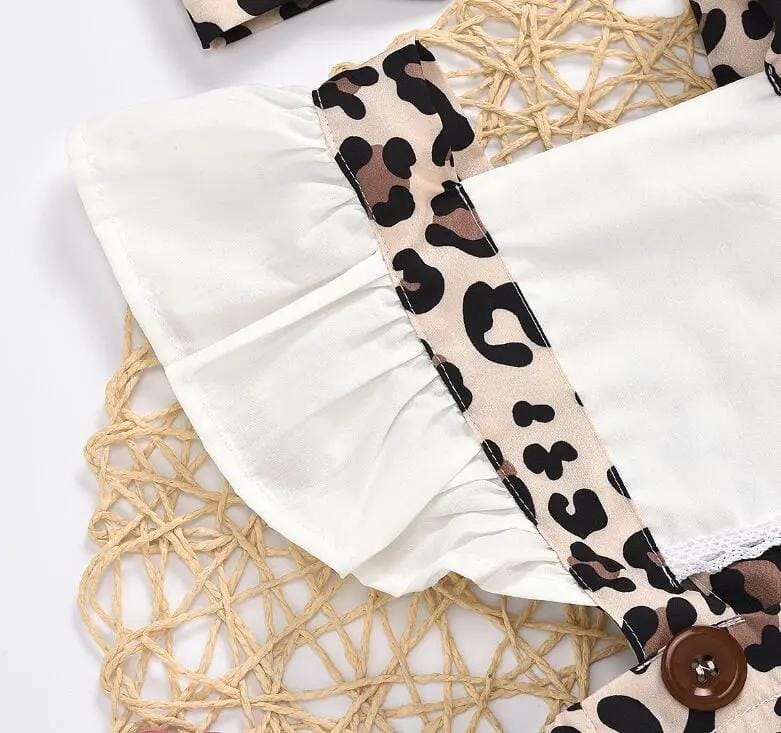 Leopard Print Romper & Headband (0-24M) - Image 4