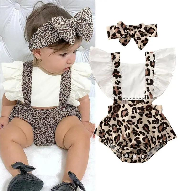 Leopard Print Romper & Headband (0-24M) - Image 5
