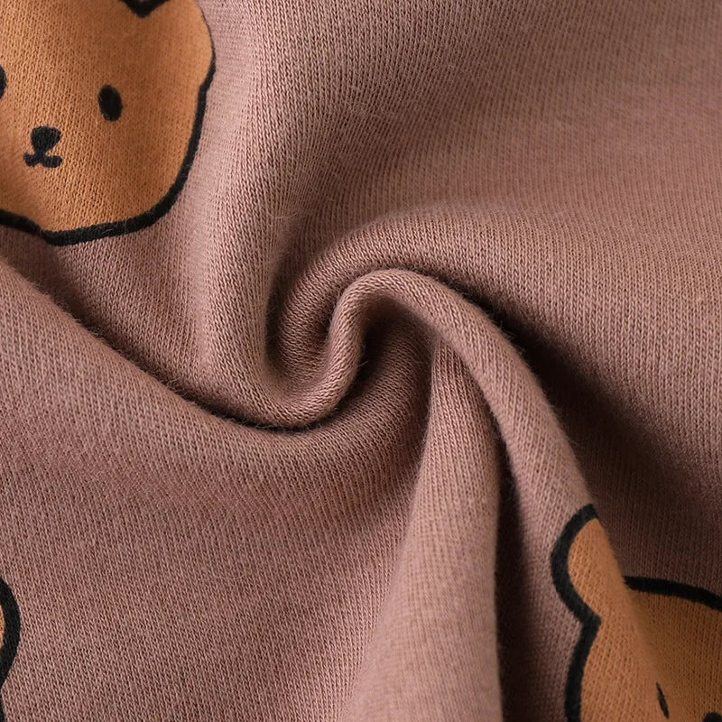 Bear Print Cotton Pajama Set (2-Piece, 0M-24M) - Image 4