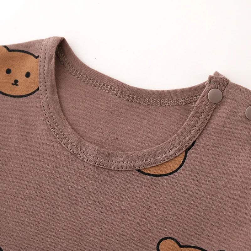 Bear Print Cotton Pajama Set (2-Piece, 0M-24M) - Image 9