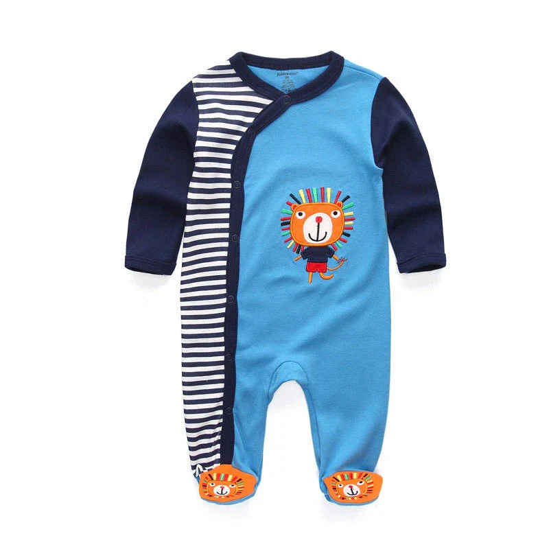 Double Button Cotton Sleepsuit (0-12M) - Image 10