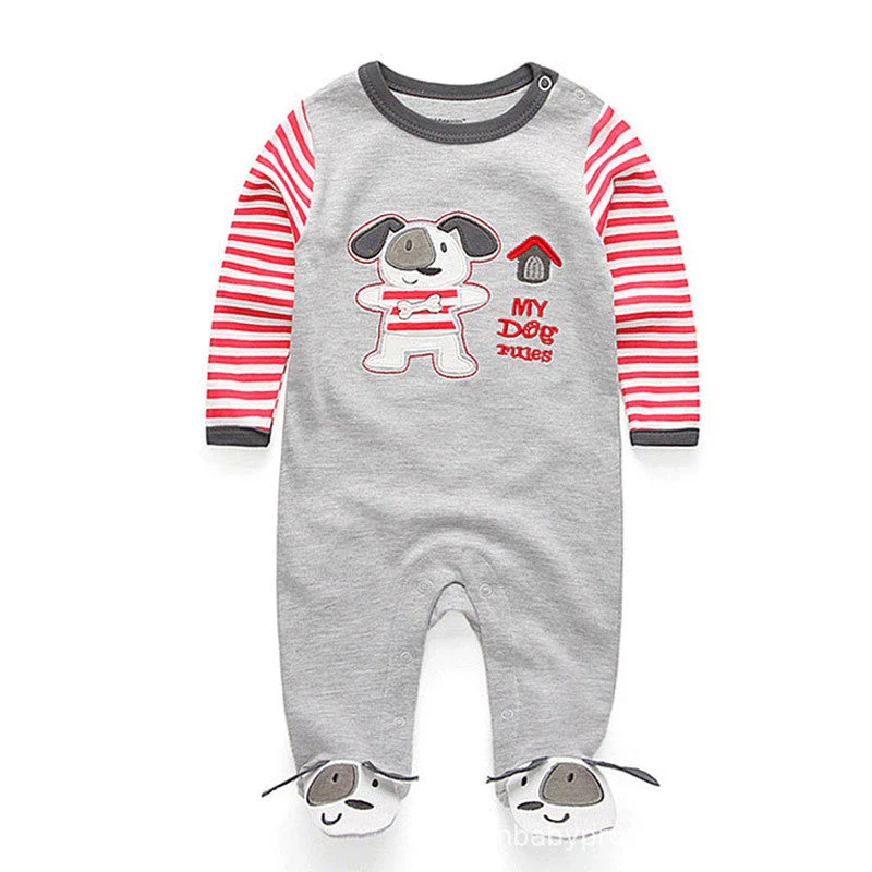 Double Button Cotton Sleepsuit (0-12M) - Image 7
