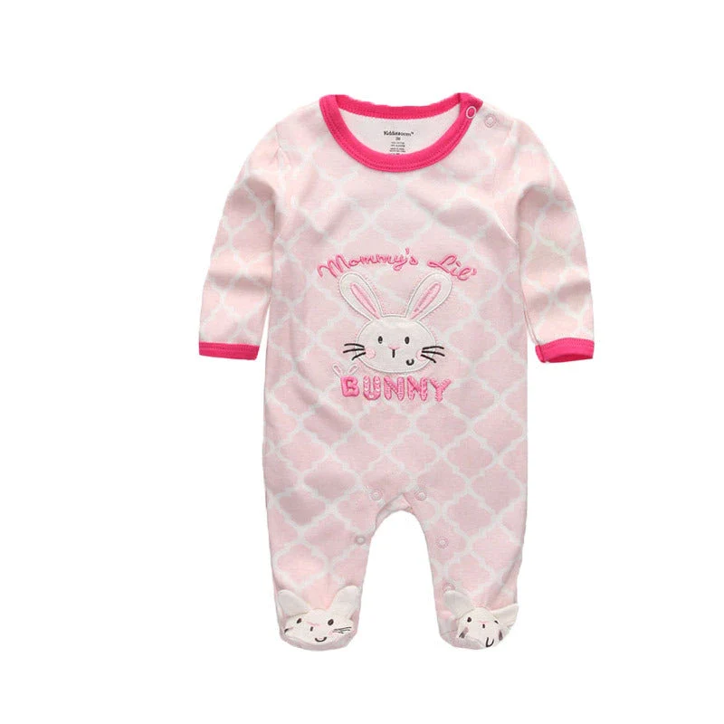 Double Button Cotton Sleepsuit (0-12M) - Image 8