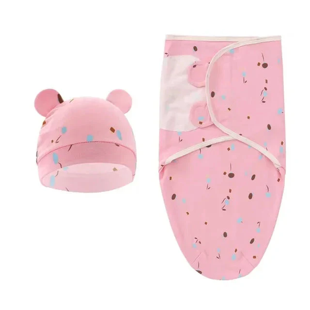Newborn Swaddle & Hat Set (0-6M) - Image 8