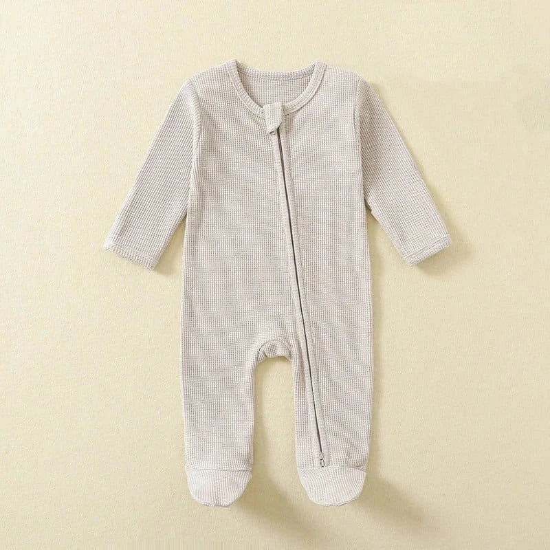 Organic Waffle Zip-Up Sleepsuit (3-18M) - Image 10